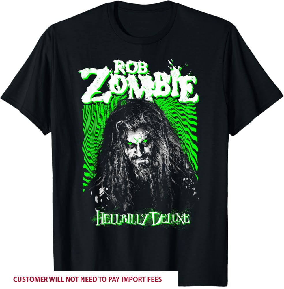 Rare Hellbilly Deluxe Rob Zombie Shirt Cotton Black S-5XL VK039