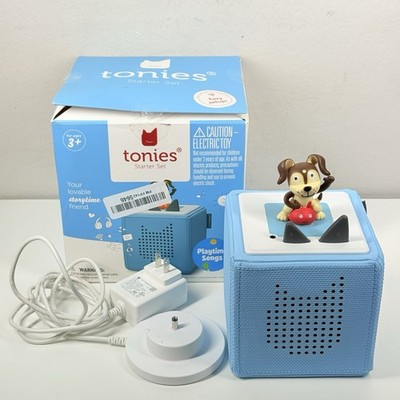 Tonies Toniebox Blue Audio Starter Set Playtime Songs and Story Teller Tested