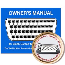 Smith Corona Super Sterling Typewriter User Instruction Manual Guide Sixties 60s thumbnail