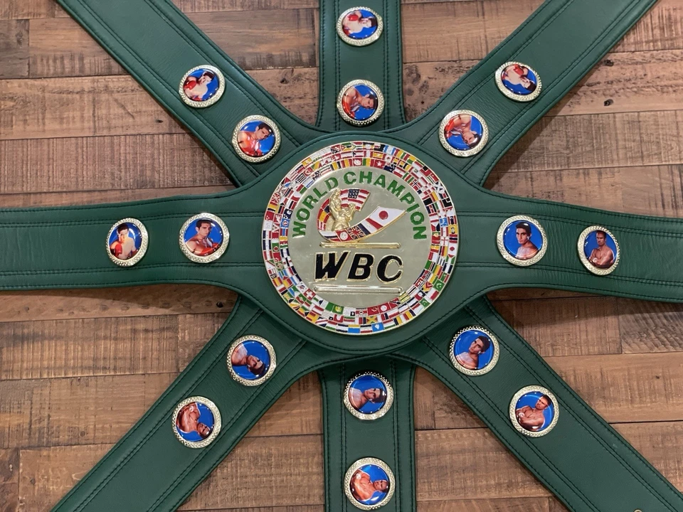 CINTURÓN WBC, Talla Completa M, Cuero Genuino (Boxers Mexicanos) Foto 2 de 4