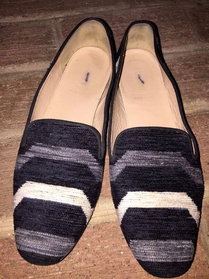 J CREW ITALY WEAVE Vintage Cuero MUJER BALLET PLANO MOCASINES Mary Jane Talla 9.5 ❤️ Foto 3 de 4
