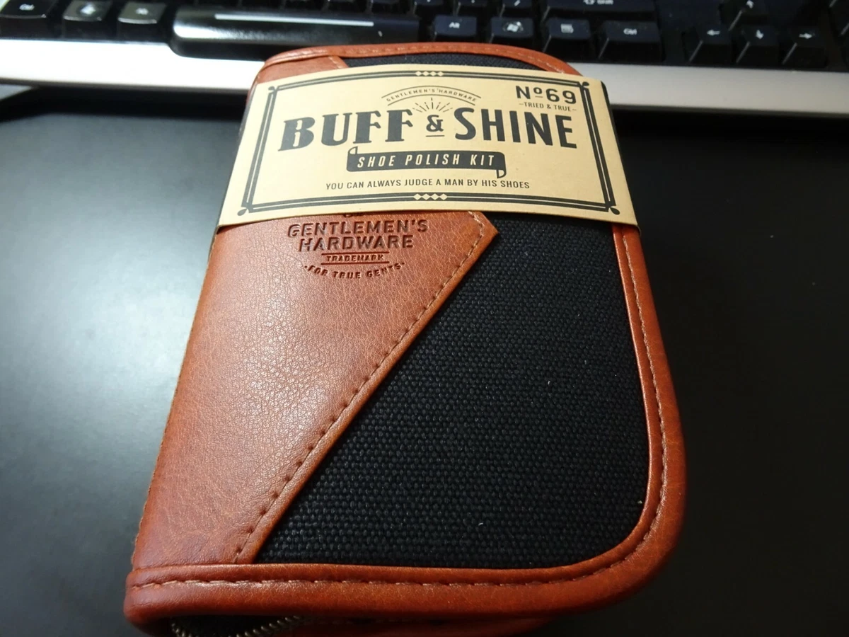 Gentlemen s Hardware Buff Shine Shoe Polish Kit No 69 Nice eBay