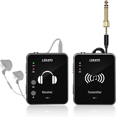 Sistema inalámbrico de monitor de oído Sistema IEM inalámbrico estéreo 2.4G NEW