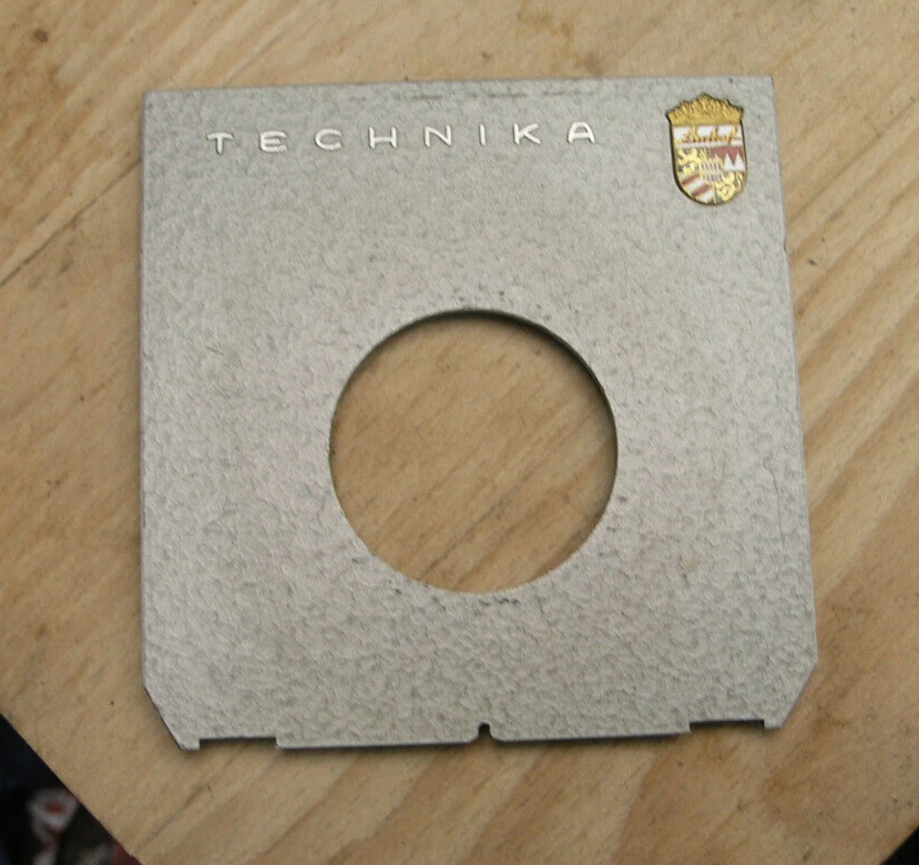early tan Linhof Tecnika Lens board  for compur copal 1 41.5mm offset low hole - Image 3 of 3