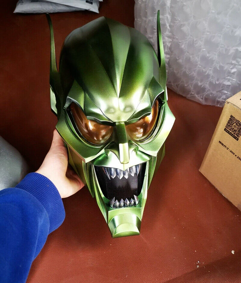 High Quality Green Goblin Helmet Norman Osborn Wearable 3D Mask Cosplay Costume - Image 4 of 4