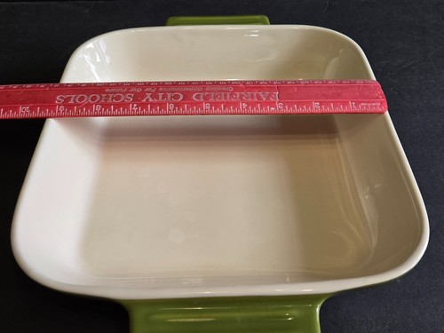 Cuisinart Green Stonewear 9 " Square Baking Dish W/ Handles - Picture 6 of 7