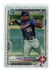 YUNIOR SEVERINO #BCP-140 1ST 2021 BOWMAN CHROME TWINS MOJO