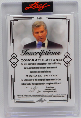 MICHAEL BUFFER SIGNED 