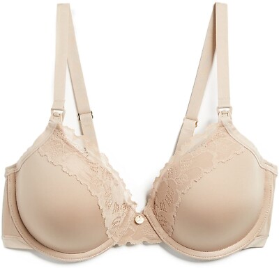 Natori Women's 176791 Hidden Glamour Maternity Underwire Bra Size 36 D