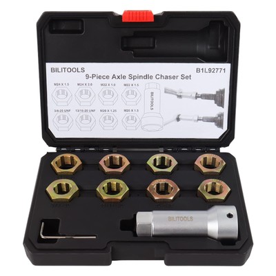 10piece Axle Spindle Thread Chaser Set Thread Rethreading Restorer Tool Metric M