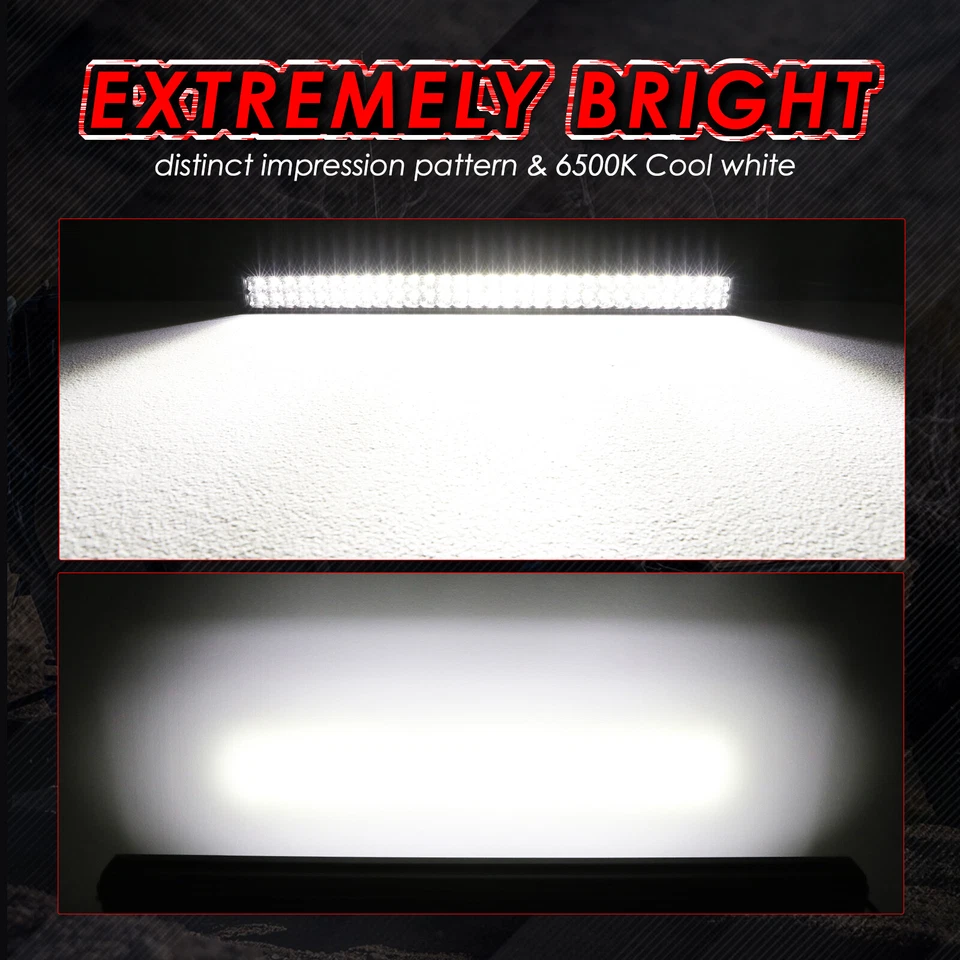 Para 2007-19 TOYOTA Tundra Hidden Bumper 30" barra de luz LED 6500K + interruptor balancim - Imagem 3 de 4