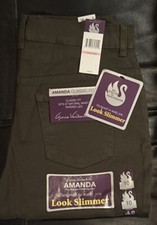 NWT Gloria Vanderbilt Jeans Amanda Classic Fit Stretch Tummy Look Slimmer 10 S