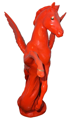MOBIL OIL PEGASUS~15X13" CERAMIC~GIFTED TO EMPLOYE FOR YEARS OF SERVICE~1947-82 - Picture 7 of 14