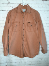 Vintage Carhartt Shirt Men's Medium Sienna Button Down/Up Long Sleeve
