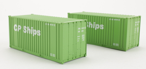 Set 2x Container CP Ships grün Walthers 1:87 H0 ohne OVP [ML2-F6] - Afbeelding 1 van 2