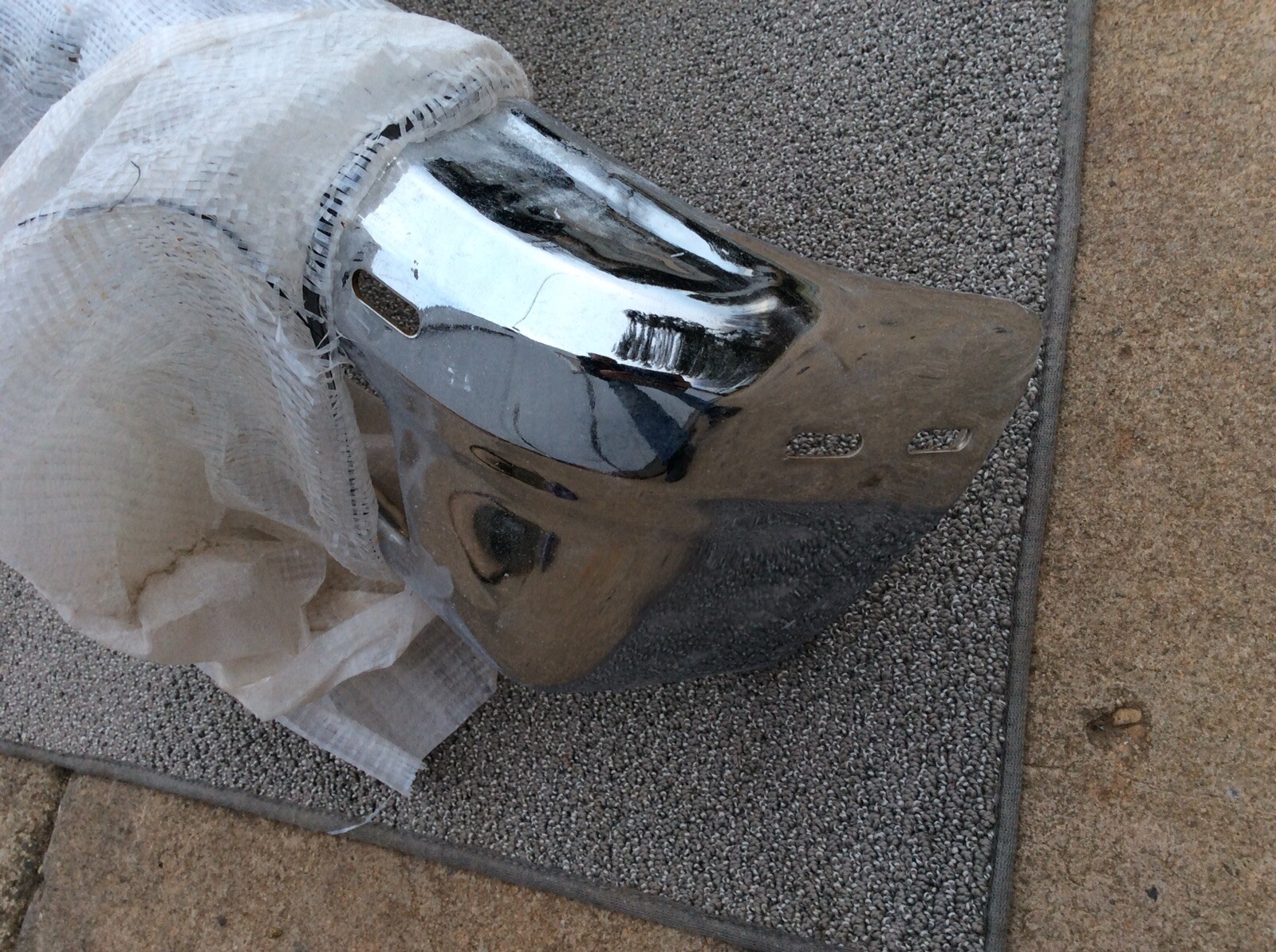 NOS GM 81-82 CHEVY GMC TRUCK FRONT BUMPER W/ IMPACT STRIP 14028493 