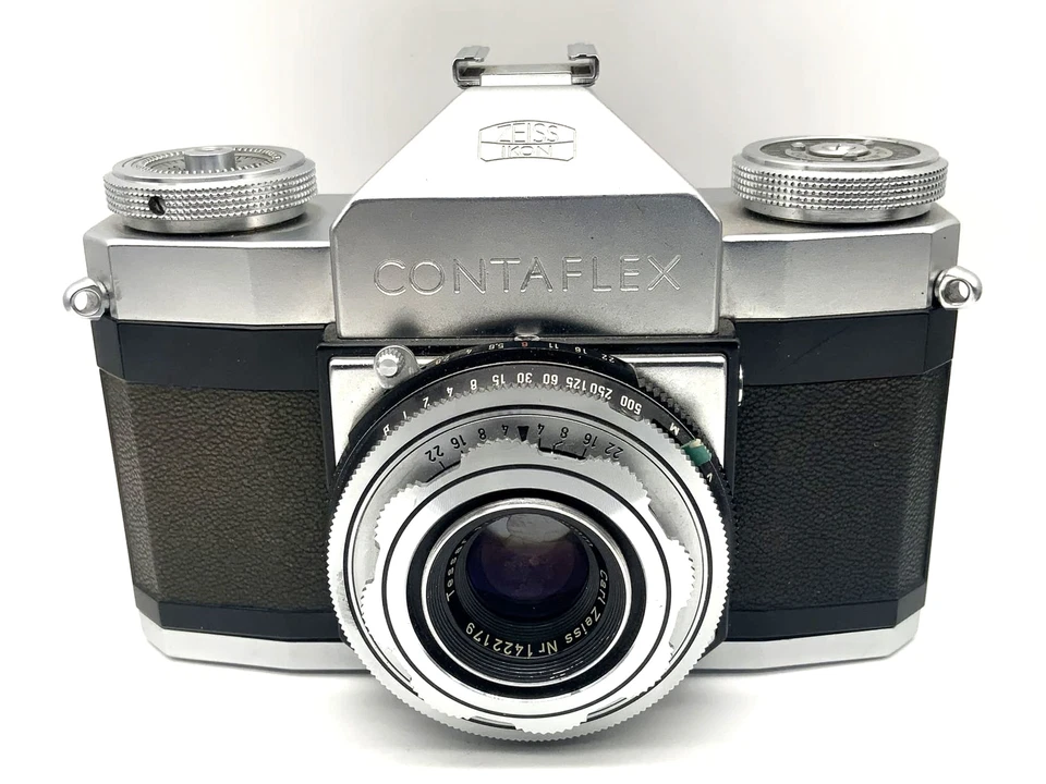 Zeiss Ikon Contaflex 35mm SLR analog mit Tessar 2.8/45 Synchro Compur Body