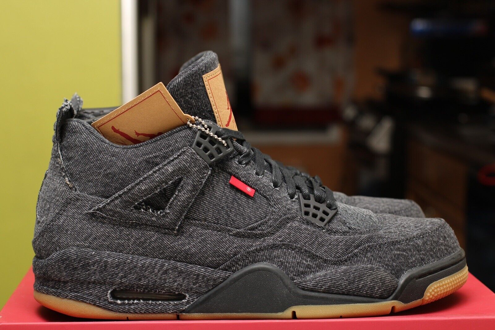 black denim jordans