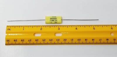 Lot of 20 - WESCO A33MM 1R5uF - Axial Metalized Polyester Capacitor 1.5uf 100V