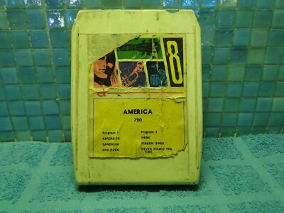 America Self Titled Canada Import 8 Track Tape -Buy 2+ Tapes Pay Only 1 Ship Fee