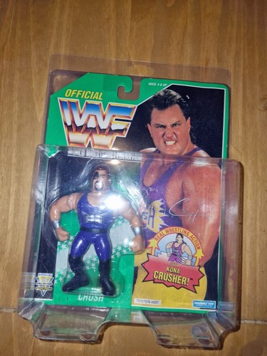 WWE WWF Hasbro MOC Green Card Crush Wrestling Figu...