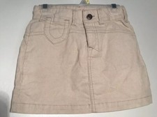 Old Navy Girls Corduroy Mini Skirt Adjustable Waist Beige/tan Size 8