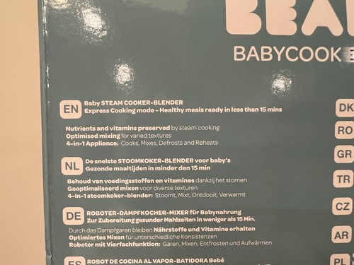 Beaba Babycook Express (Baltic Blue) NEW IN BOX - Afbeelding 8 van 9