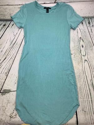 Womens Short Sleeve Cotton TShirt Bodycon Midi Dress Grey Blue | eBay