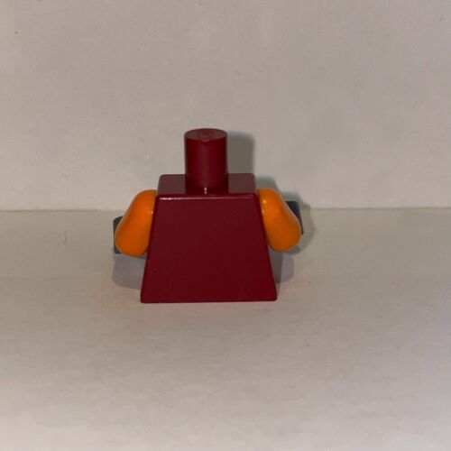 1X Lego Torso, Arms, Hands Minifigure Star Wars Nute Gunray Dark Red SW024 Parts - Picture 2 of 2