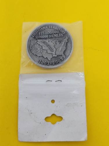 2003 Louisiana Purchase Bicentennial Souvenir Medal Token Napolen Jefferson RARE - Picture 5 of 5