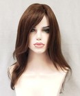 HUMAN HAIR MONOFILAMENT TOP WOMENS LADY LONG STRAIGHT HAIR LAYERED WIG MANDY