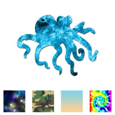Octopus Squid - Vinyl Decal Sticker - Multiple Patterns & Sizes - ebn936