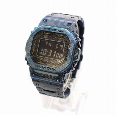 Casio G-Shock GMW-B5000TCF-2, brandneues Titan, quadratisch, blau,...