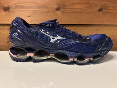 MIZUNO Womens Wave Prophecy 8. Blue Running Shoes Sneakers FLV