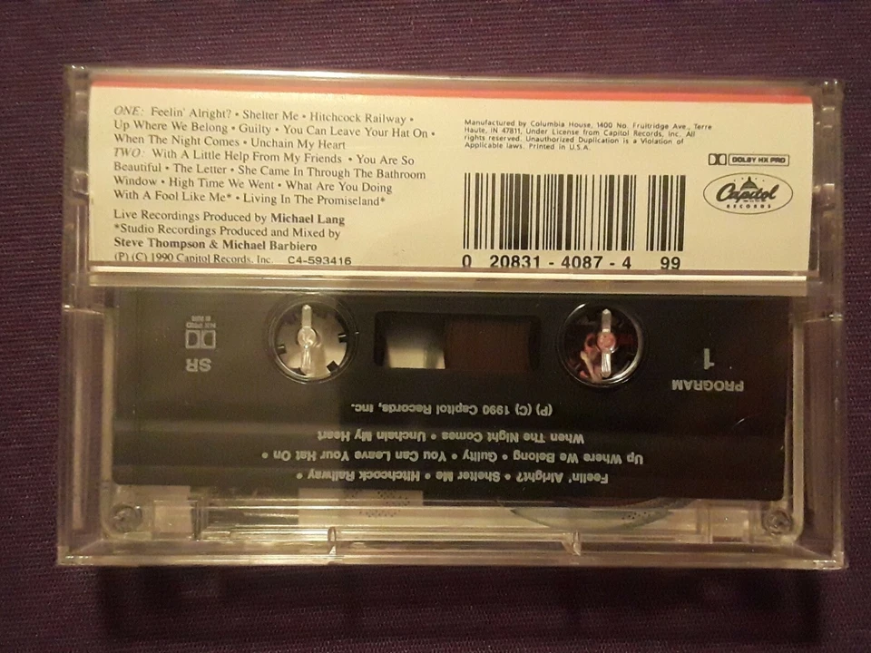 Joe Cocker Live Cassette - Image 2 of 2