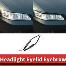 Headlight Eyelid Eyebrow Trim Fit For Honda Accord1998-2002 Real Carbon Fiber 2p