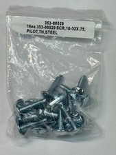 Lot of 4 353-00520 Rack Screws Steel 16ea SCR 10-32X.75 PILOT TH