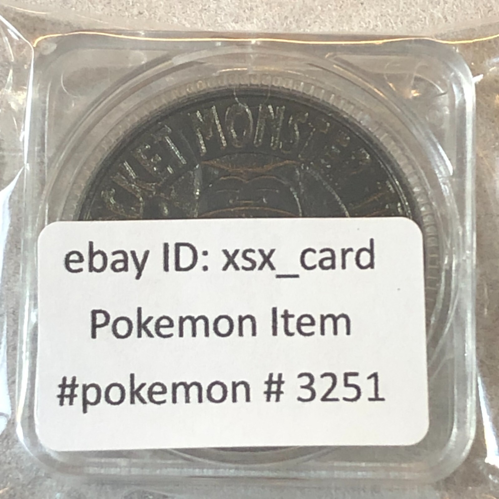 Pokemon Bandai Metal Battle Black Coin Medal - Nintendo - Snorlax Unused #3251