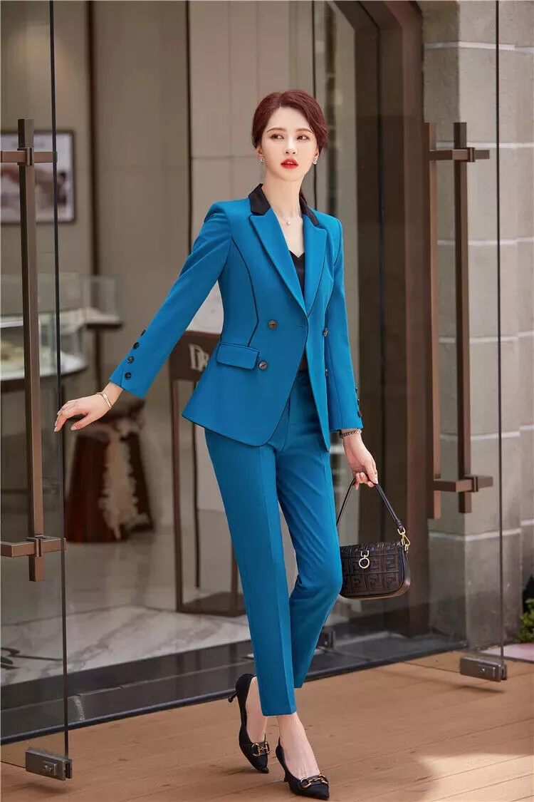 Pantalon costume cheap femme slim