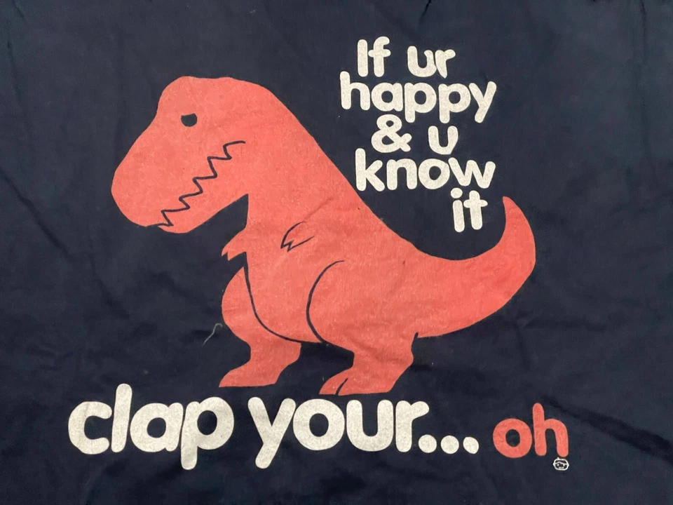 Camisa Goodie Dos Mangas, Para Mujer XL, If your happy & u know it aplaude your..oh Foto 3 de 4