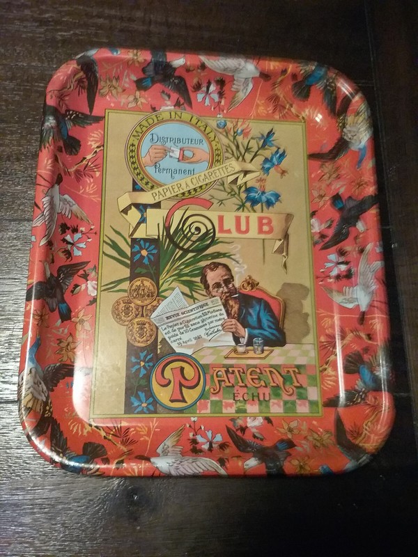 Vintage 70s CLUB Modiano Cigarette Serving Rolling Tray ITALY PATENT 10.5"x13.5"