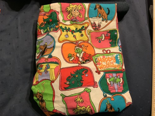 grinch christmas fabric cut pieces 1 large 64x 20