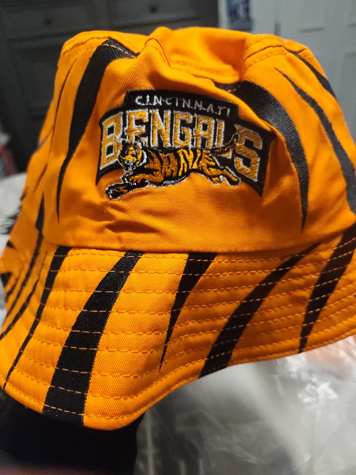 cincinnati bengals bucket hat orange or black brand new
