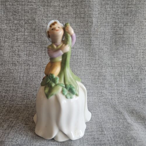 VTG 1983 Avon Good Luck Bell Legend of the Leprechaun 5" Porcelain Figure Pixie - Picture 1 of 6