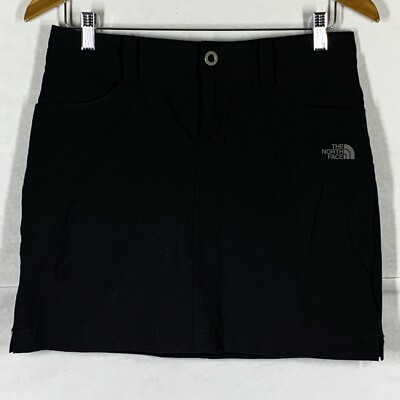 The North Face Womens Black Athletic Skirt Skort Size 4 Outdoor Two Layer
