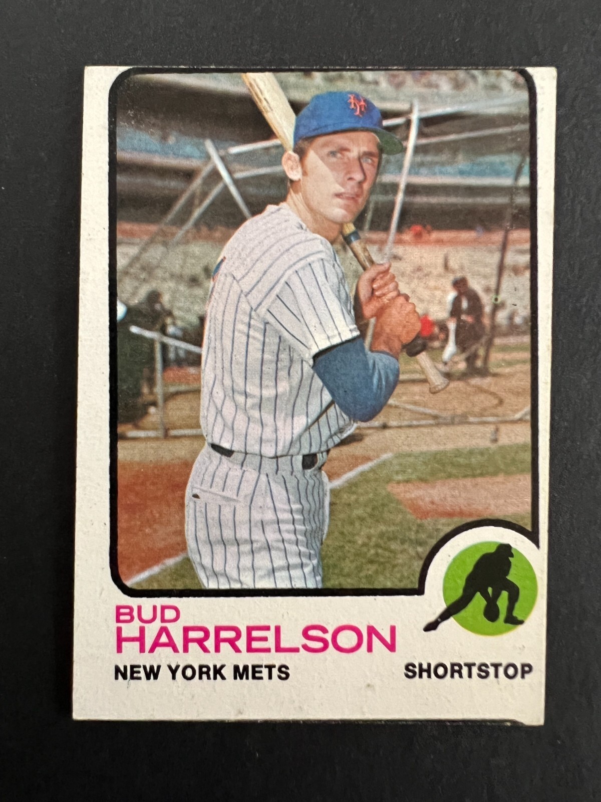 1973 Topps - #223 Bud Harrelson, miscut (c3) - 50% off 5 or more under $5