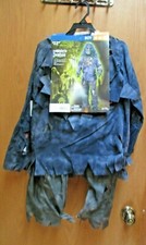 Halloween Costume Cosplay Fun Worlld Complete Zombie Boys Med 8-10