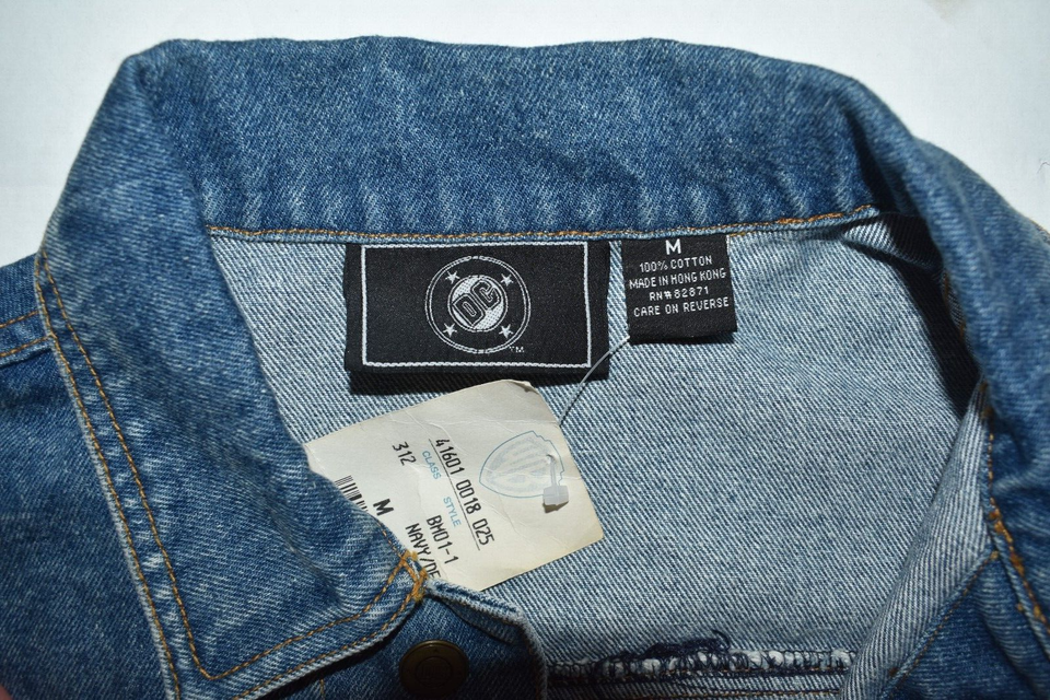 Vintage DC Comics Batman Riddler Blue Denim Jean Jacket Men Size Medium ...