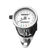 Mini Contachilometri spie meccanico custom Harley Cafe racer 60 mm cromato 2:1