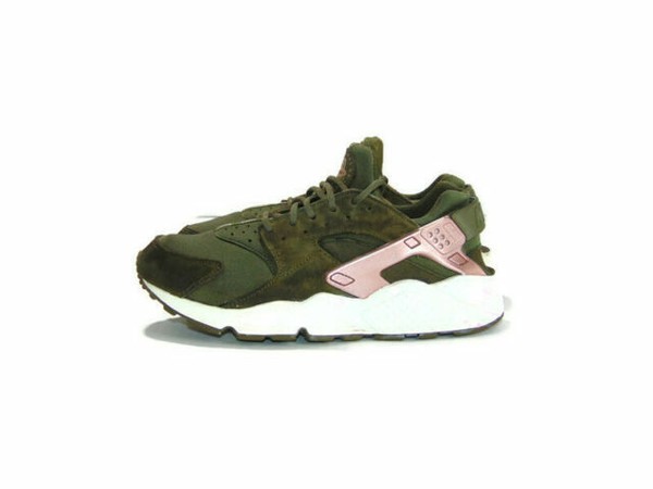 green and rose gold huaraches